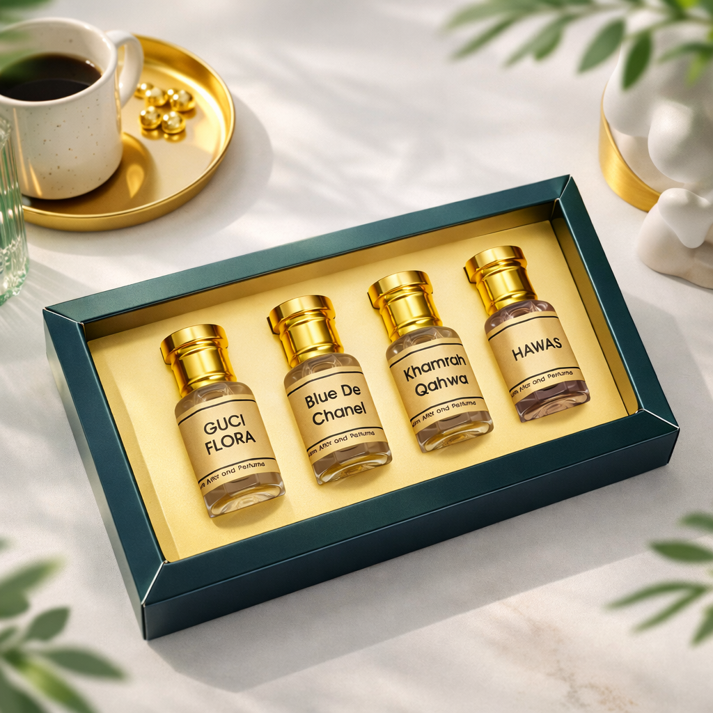 Ali Perfumes Signature Attar Collection | 6ml x 4